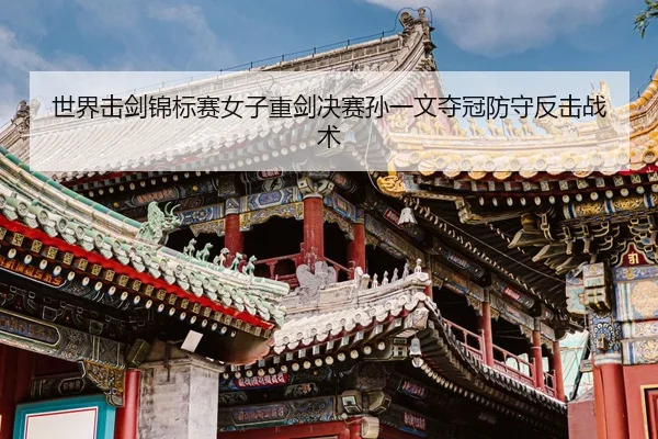 世界击剑锦标赛女子重剑决赛孙一文夺冠防守反击战术